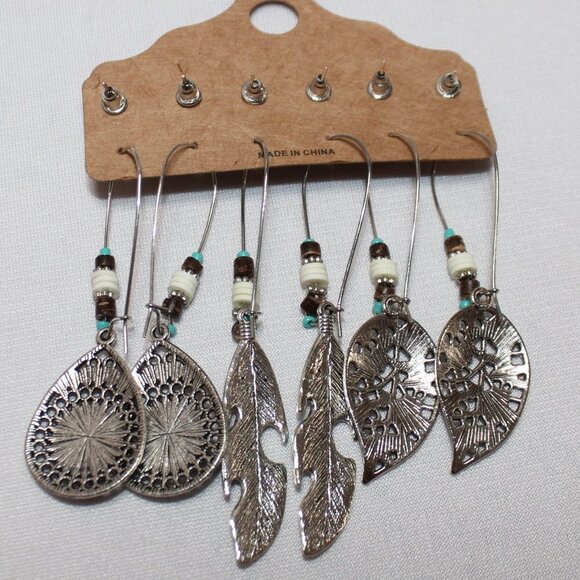 The Studs and Three Dangle Pairs of Earrings - Picture 4 of 7